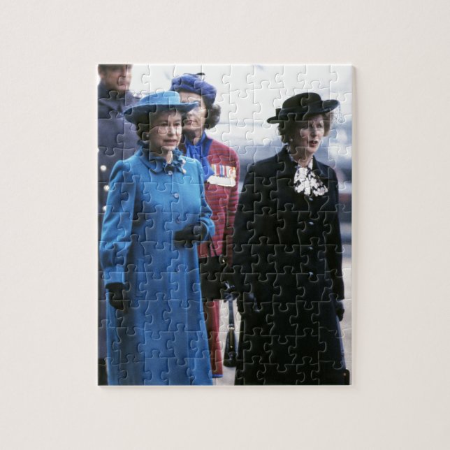 HM Queen Elizabeth II-Margaret Thatcher (Vertikal)