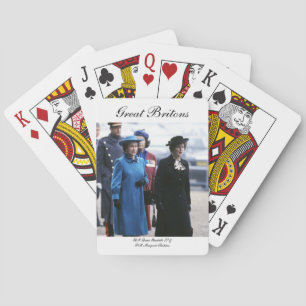 HM Queen Elizabeth II-Margaret Thatcher Spielkarten