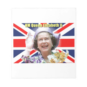HM Queen Elizabeth II Notizblock