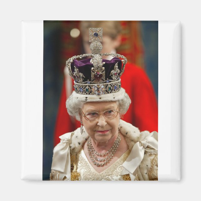 HM Queen Elizabeth II Platinum Jubilee Magnet (Vorne)