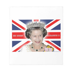 HM Queen Elizabeth II - Pro Foto Notizblock