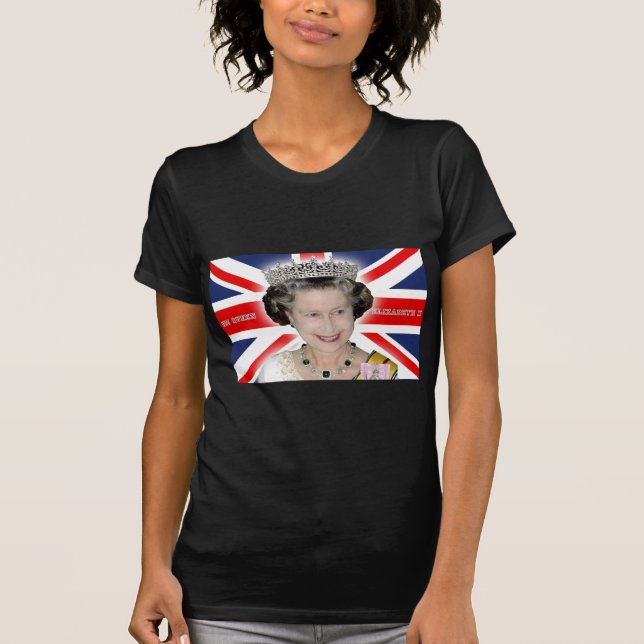 HM Queen Elizabeth II - Pro Foto T-Shirt (Vorderseite)