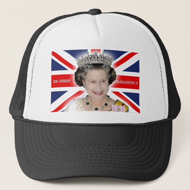 HM Queen Elizabeth II - Pro Foto Truckerkappe (Vorderseite)