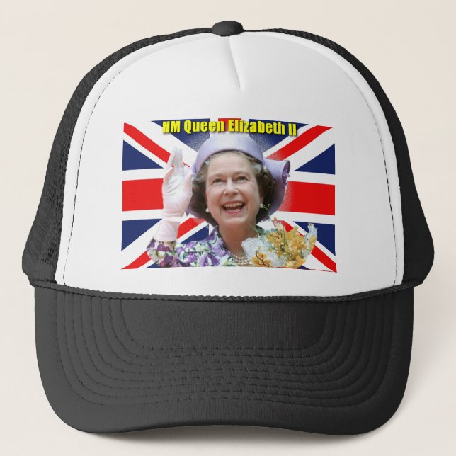 HM Queen Elizabeth II Truckerkappe (Vorderseite)