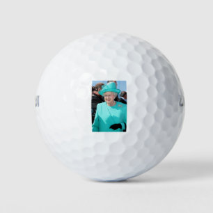 HM Queen Elizabeth II., Türkis Hat Professiona Golfball