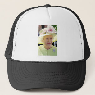 HM Queen Elizabeth II., Türkis Hat Professiona Truckerkappe