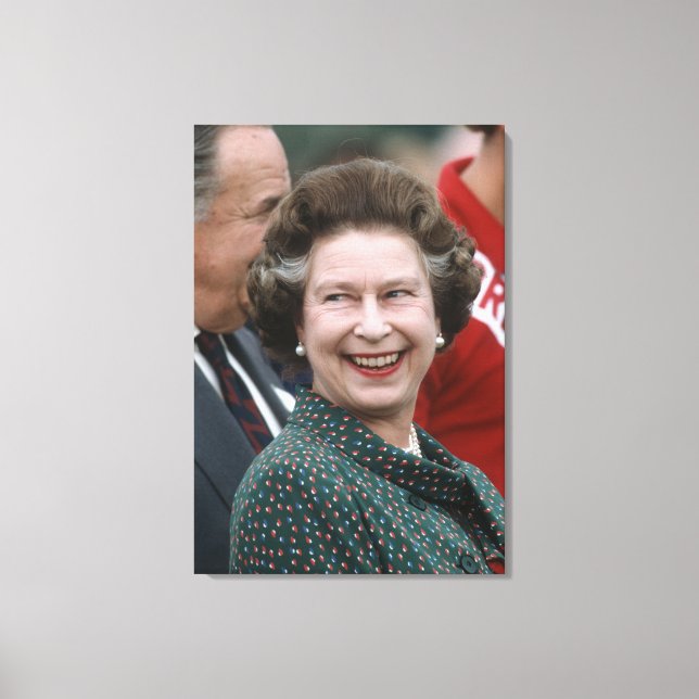 HM Queen Elizabeth II Windsor 1986 Leinwanddruck (Vorderseite)