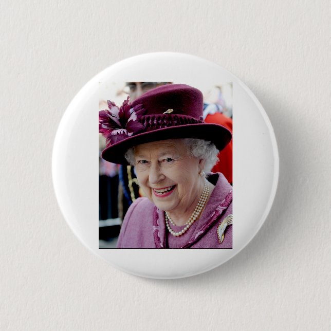 HM Queen Elizabeth II Windsor 2012 Beruflich Ph Button (Vorderseite)