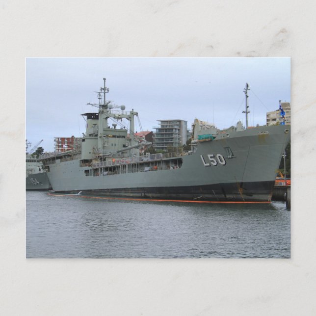 HMAS Tobruk Postkarte (Vorderseite)