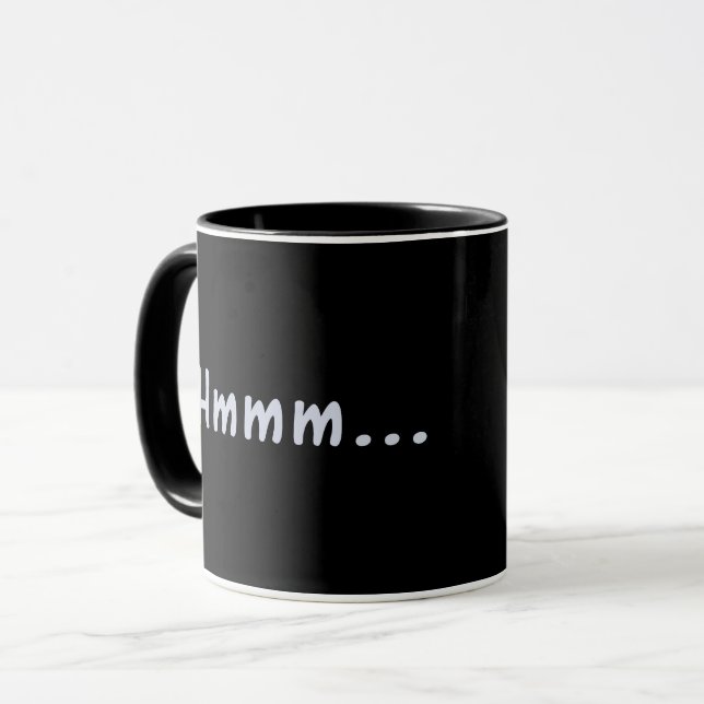 Hmmm Lustiger Becher Tasse (Vorderseite Links)