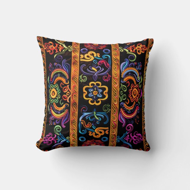 Hmong Brocade Pattern Kissen (Vorderseite)