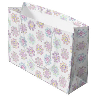 Hmong Inspirierte, helle Mustertüte Große Geschenktüte