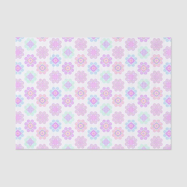 Hmong-Inspiriertes, helles Muster-Gewebepapier Seidenpapier (Vorderseite)