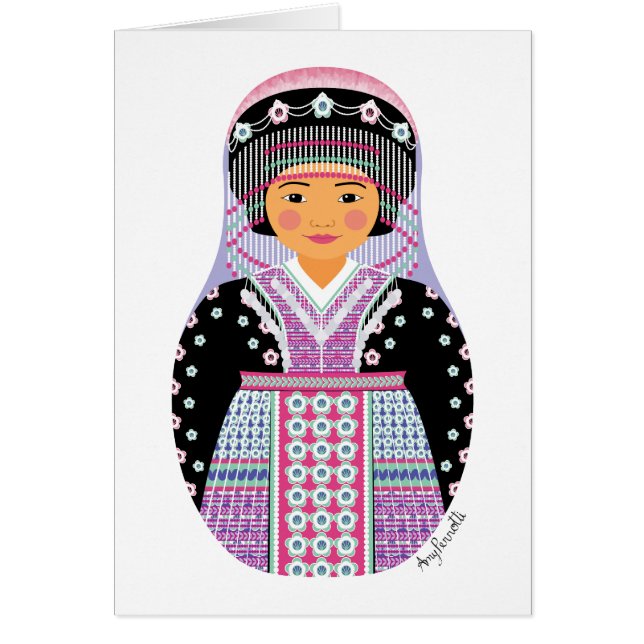 Hmong Matryoshka Card (Vorne)