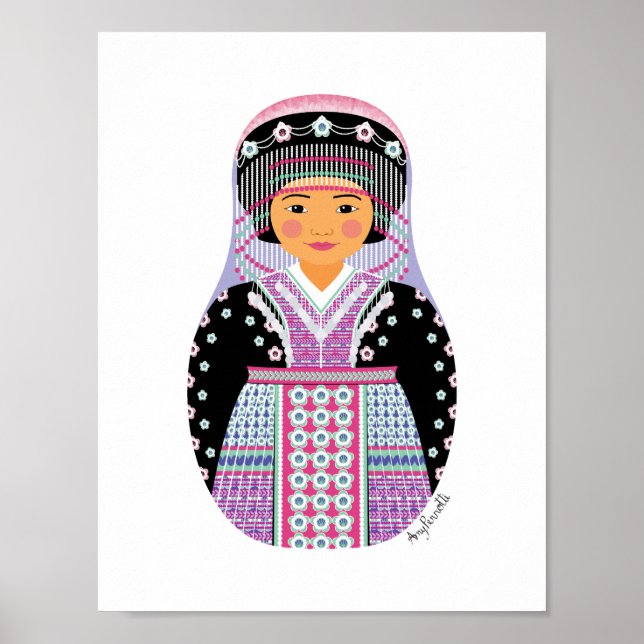 Hmong Matryoshka Poster (Vorne)