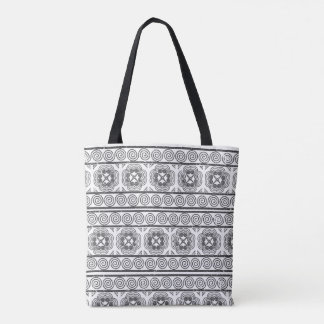Hmong Motiv in der grauen Tasche