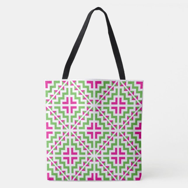 Hmong pattern tote bag tasche (Vorderseite)