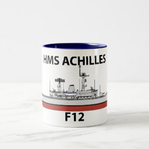 HMS Achilles, Orig config Zweifarbige Tasse