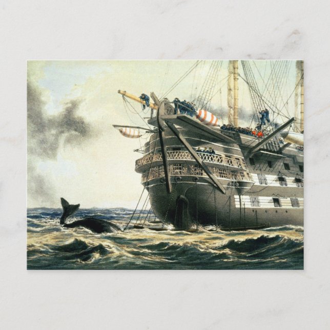 HMS Agamemnon, das das ursprüngliche atlantische K Postkarte (Vorderseite)