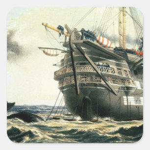 HMS Agamemnon, welches das ursprüngliche Quadratischer Aufkleber