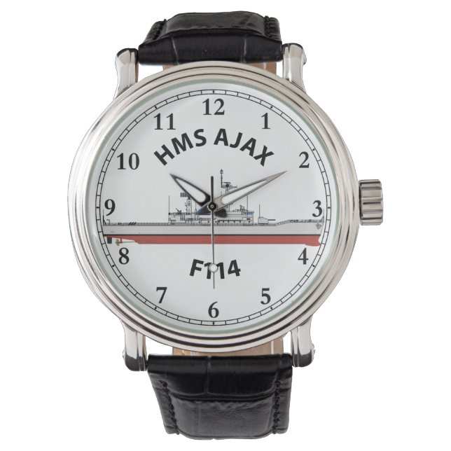 HMS AJAX - F114 LEANDER ORIG WATCH ARMBANDUHR (Vorderseite)