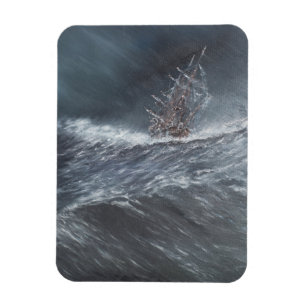 HMS-Beagle im Sturm vor Kap Horn Magnet