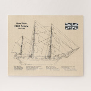 HMS Beagle Tall Ship Blueprint SD