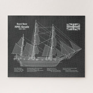 HMS Beagle Tall Ship - Schiffskopfdruck PBD