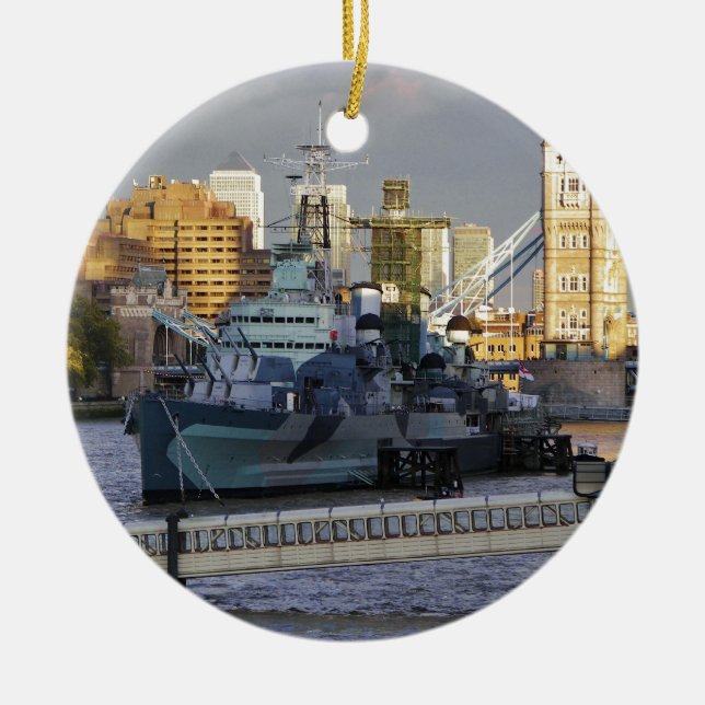 HMS Belfast Keramikornament (Vorne)