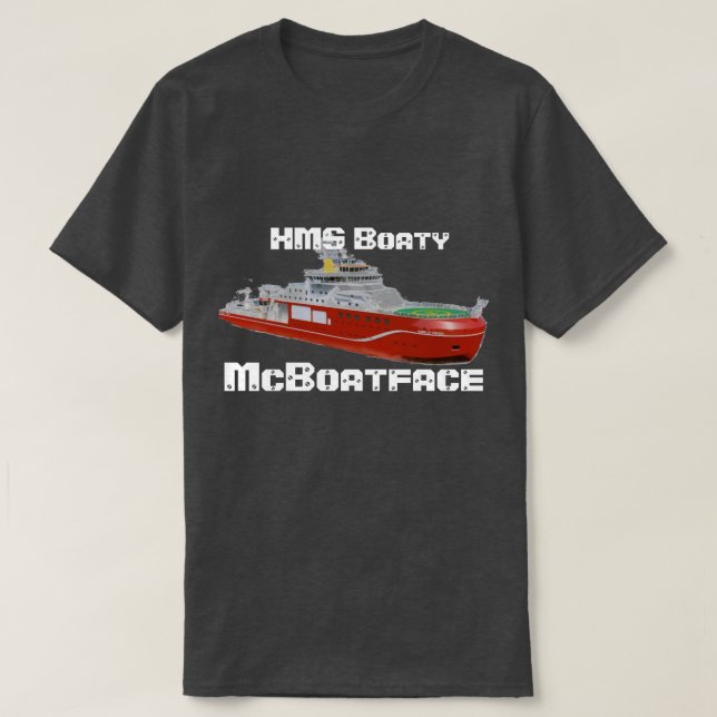 HMS Boaty McBoatface? T-Shirt (Design vorne)