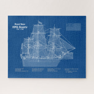 HMS Bounty - Pläne für den Schiffsbau ABD