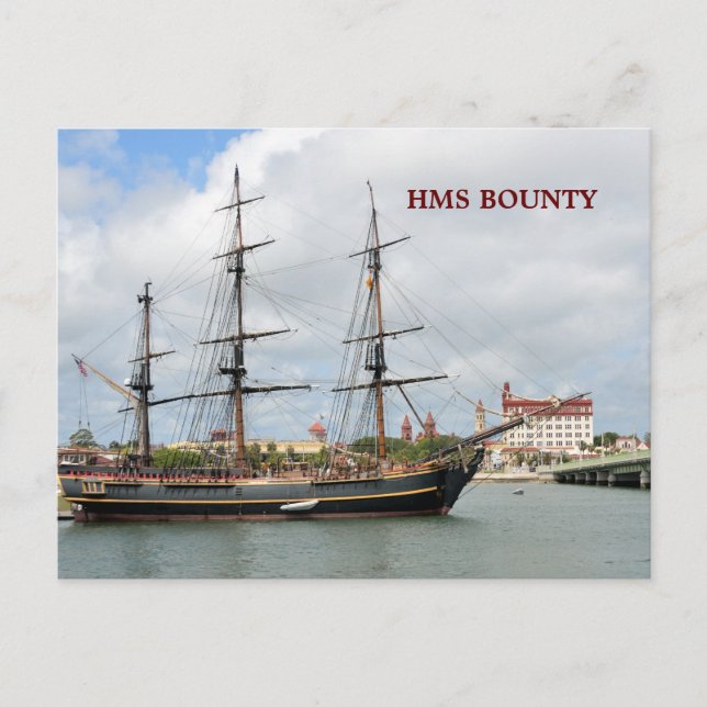 HMS BOUNTY POSTKARTE (Vorderseite)