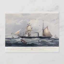 HMS Cyclops Frigate 1839 Postkarte
