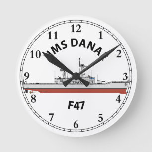 HMS DANAE - F47 - LEANDER ORIG RUNDE WANDUHR