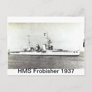 HMS Frobisher Postkarte
