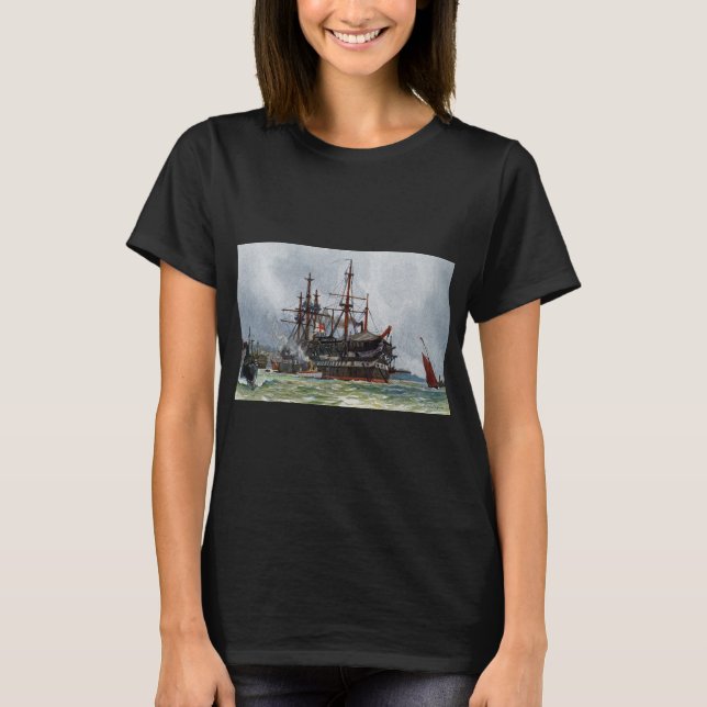 HMS Implacable ein 74-Kanonen-Schiff dritten Range T-Shirt (Vorderseite)