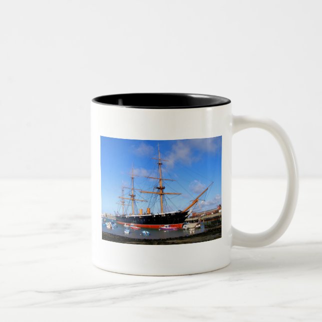 HMS-Krieger Zweifarbige Tasse (Rechts)