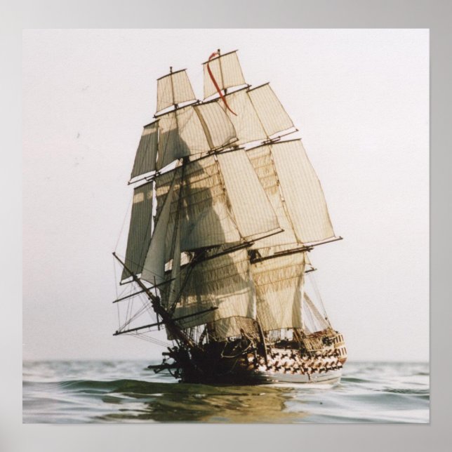 HMS Leopard Warship Poster (Vorne)