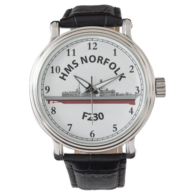 HMS NORFOLK - F230 - TYPE 23 WATCH ARMBANDUHR (Vorderseite)