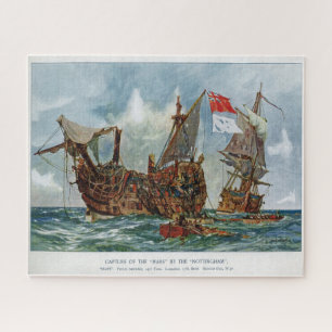 HMS Nottingham und Schlachtschiff Mars 1703