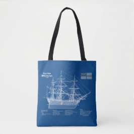 HMS-Sieg - Pläne für den Schiffsbau ABD Tasche