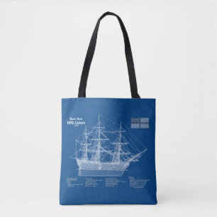 HMS-Sieg - Pläne für den Schiffsbau ABD Tasche