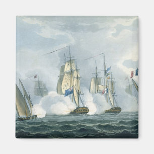 HMS Sirius, Kapitän Rowse, das ein französisches Magnet