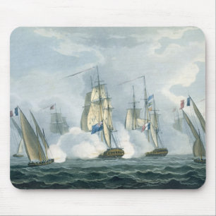 HMS Sirius, Kapitän Rowse, das ein französisches Mousepad