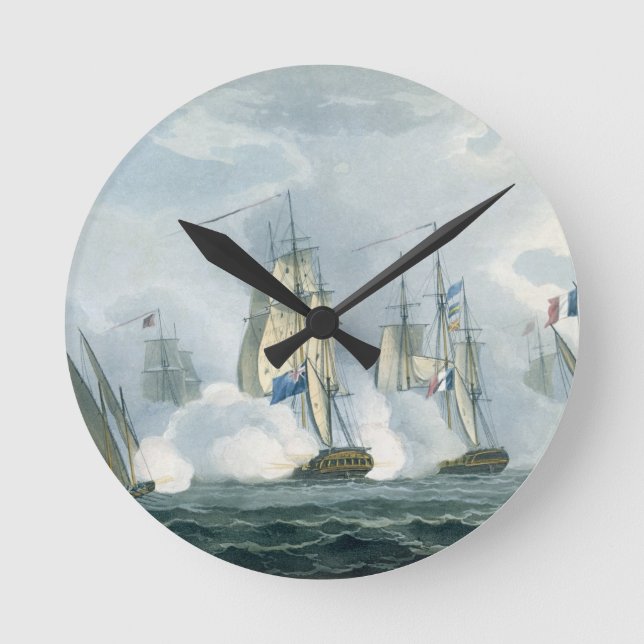 HMS Sirius, Kapitän Rowse, das ein französisches Runde Wanduhr (Vorderseite)