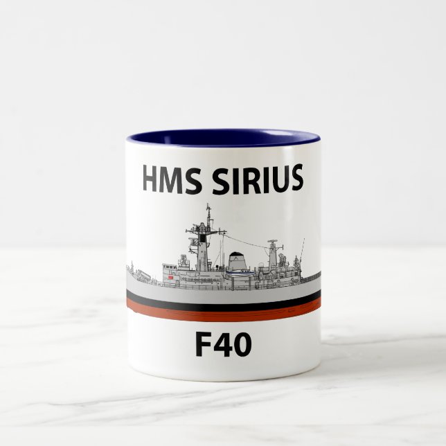 HMS Sirius, Seacat Zweifarbige Tasse (Mittel)