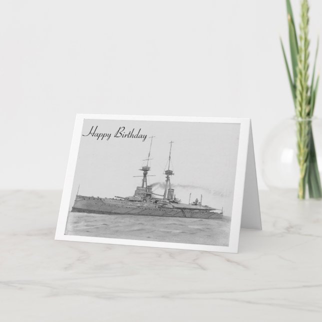 HMS Vanguard-Karte Karte (Vorderseite)