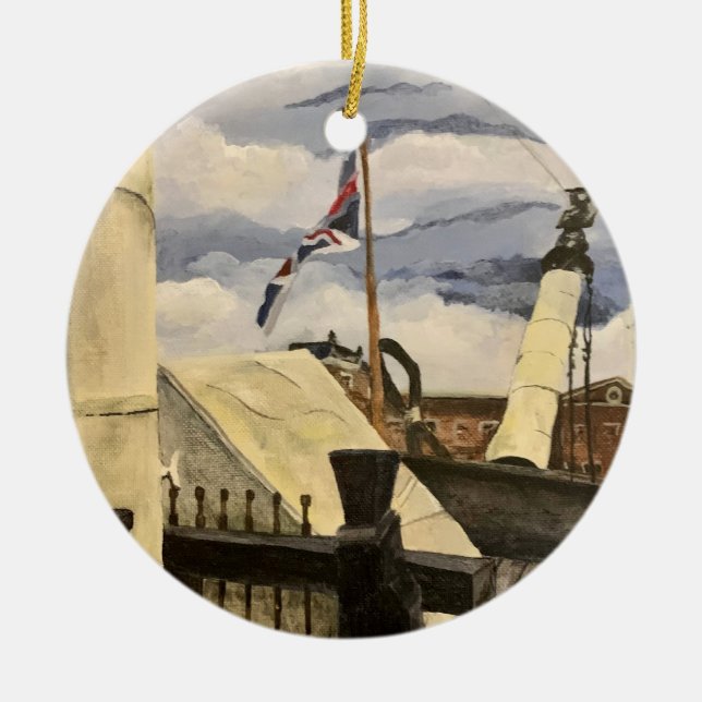 HMS Victory British Royal Navy Keramik Ornament (Vorne)