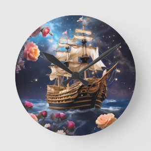 HMS Victory Lord Nelsons Ship Runde Wanduhr
