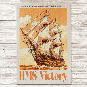 HMS Victory Poster Ikonisches britisches Liniensch